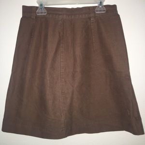 brown vintage skirt